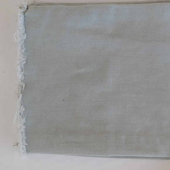 NWT Nine West Gramercy Skinny Ankle Jeans 12 Sea Grass Green Frayed Hem Twill - Picture 10 of 16